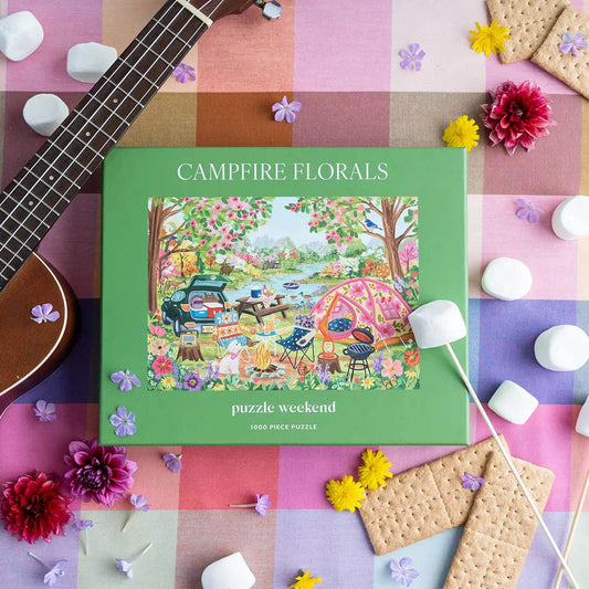 Puzzle Weekend Campfire Florals, 1000 Piece Puzzle