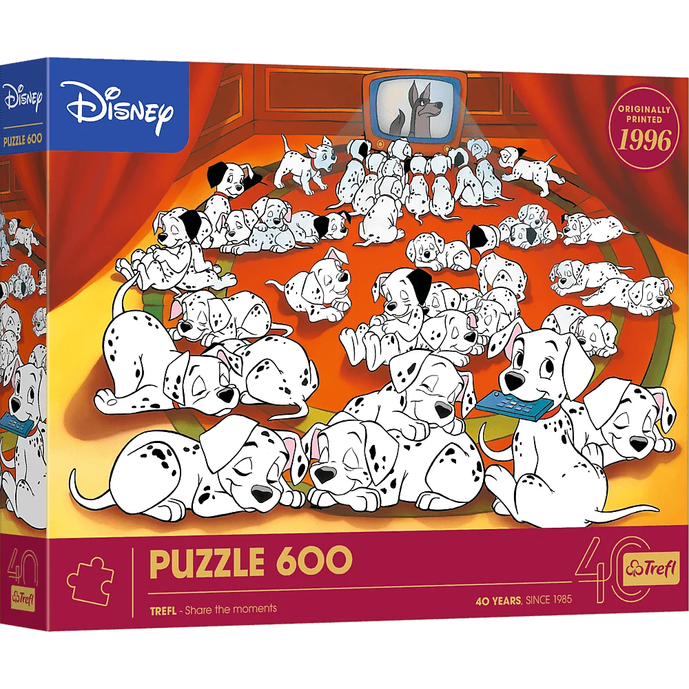 Trefl 40th Anniversary Disney 101 Dalmatians, 600 Piece Puzzle - Imported