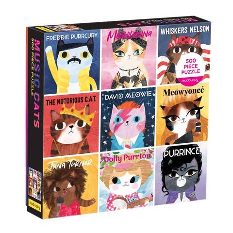 Mudpuppy Music Cats, 500 Piece Puzzle