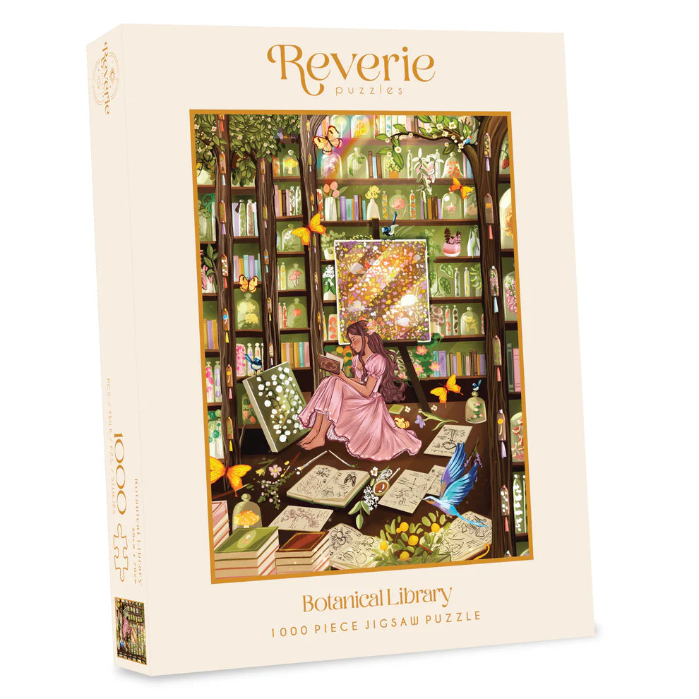 Reverie Botanical Library, 1000 Piece Puzzle