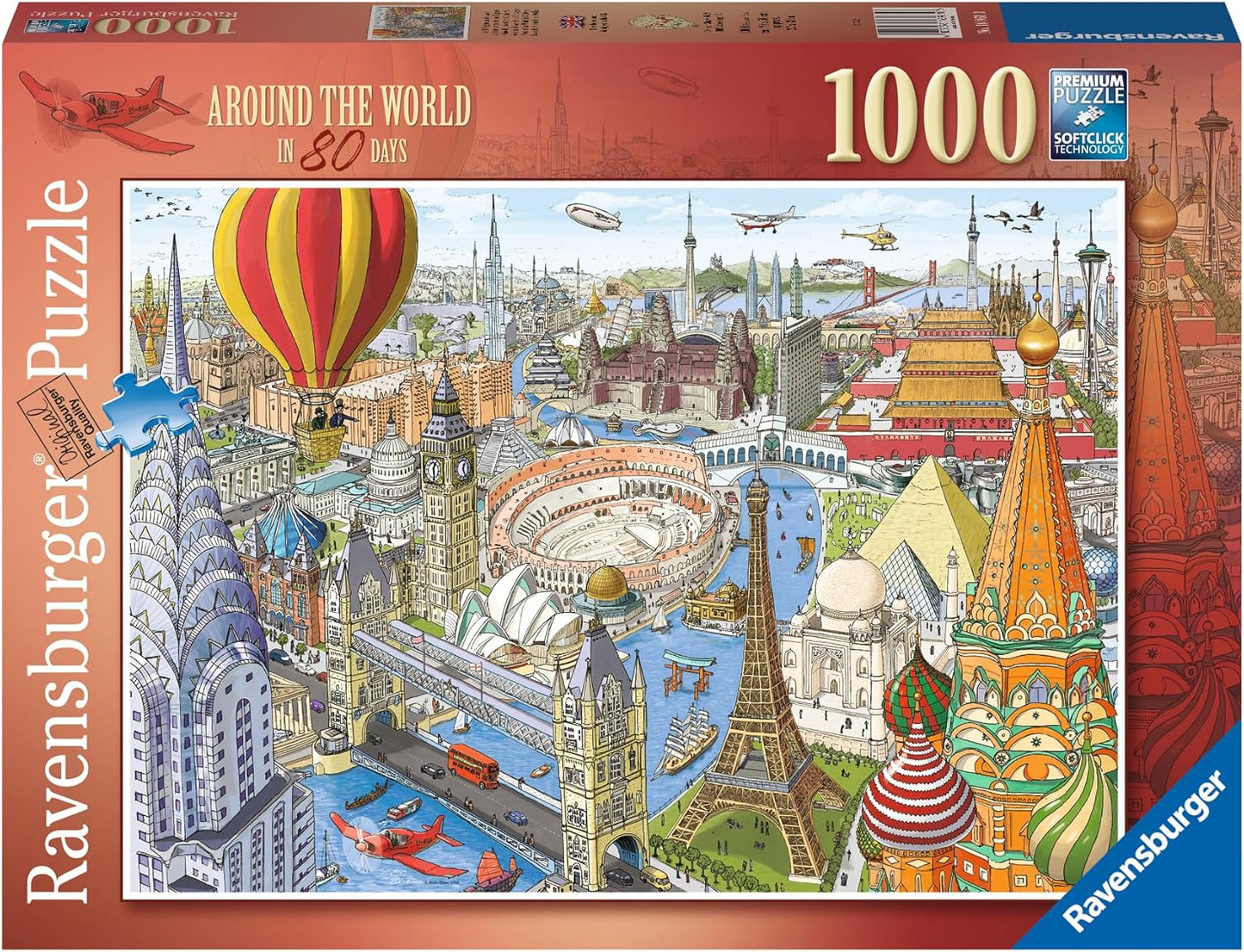 Ravensburger Le tour du monde en 80 jours, 1000 pièces