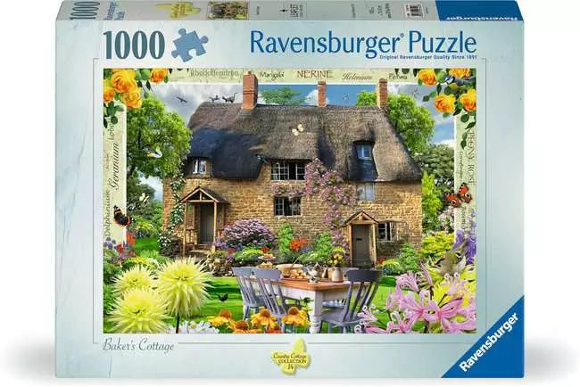 Ravensburger Country Cottage: Baker's Cottage, 1000 Piece Puzzle - Imported