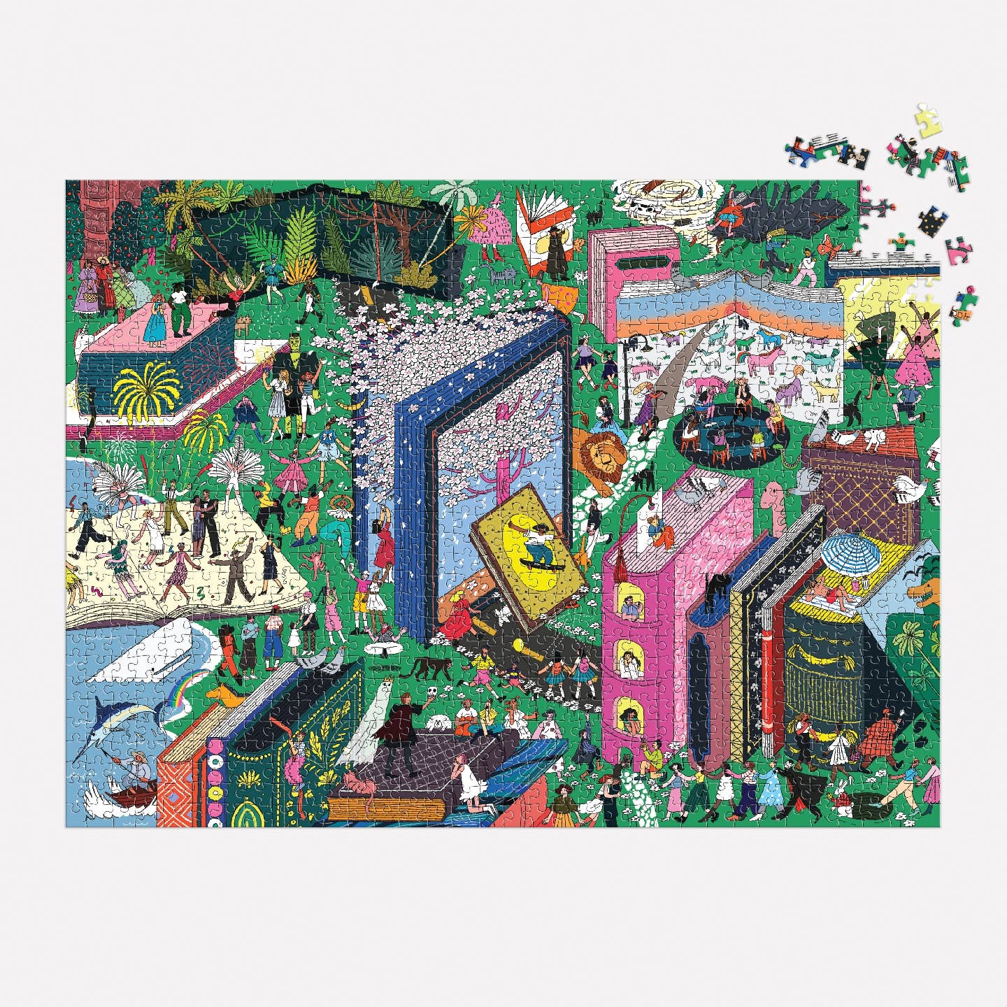 Galison Book World, 1000 Piece Puzzle