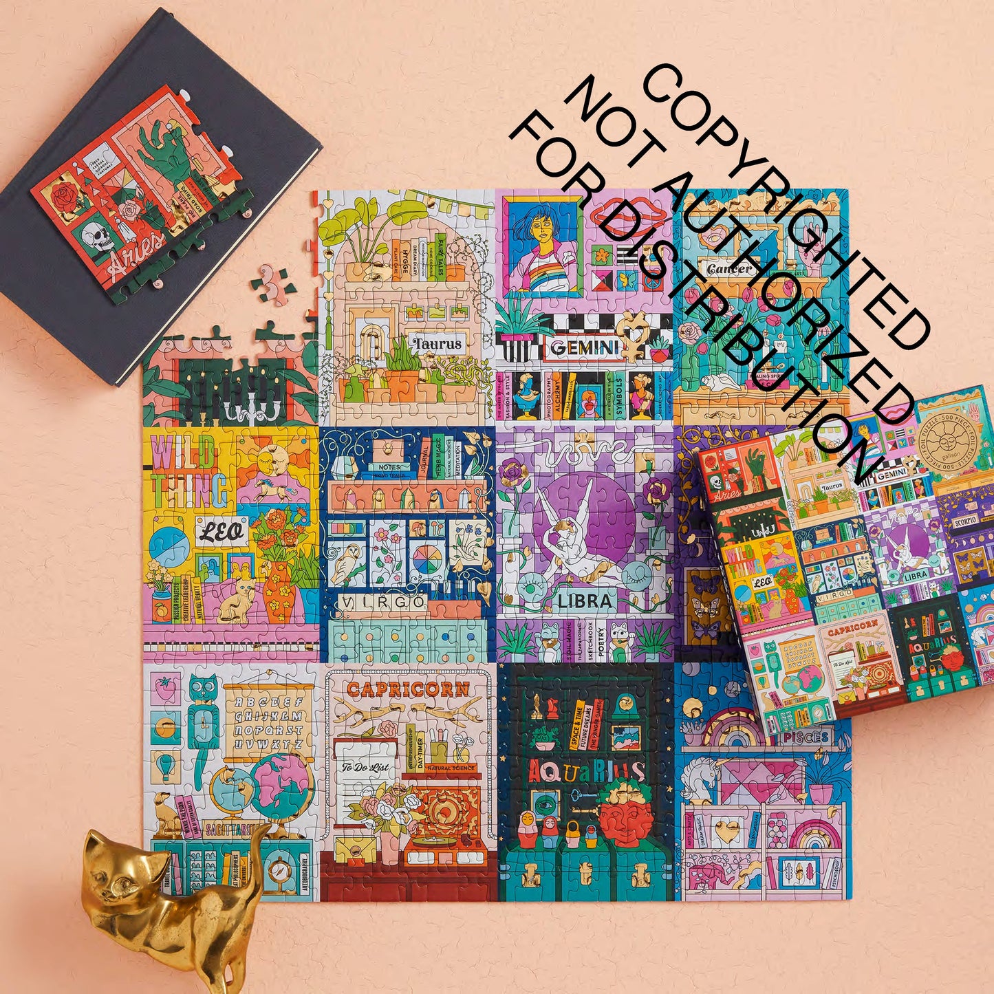 Galison House of Astrology Foil, 500 Piece Puzzle