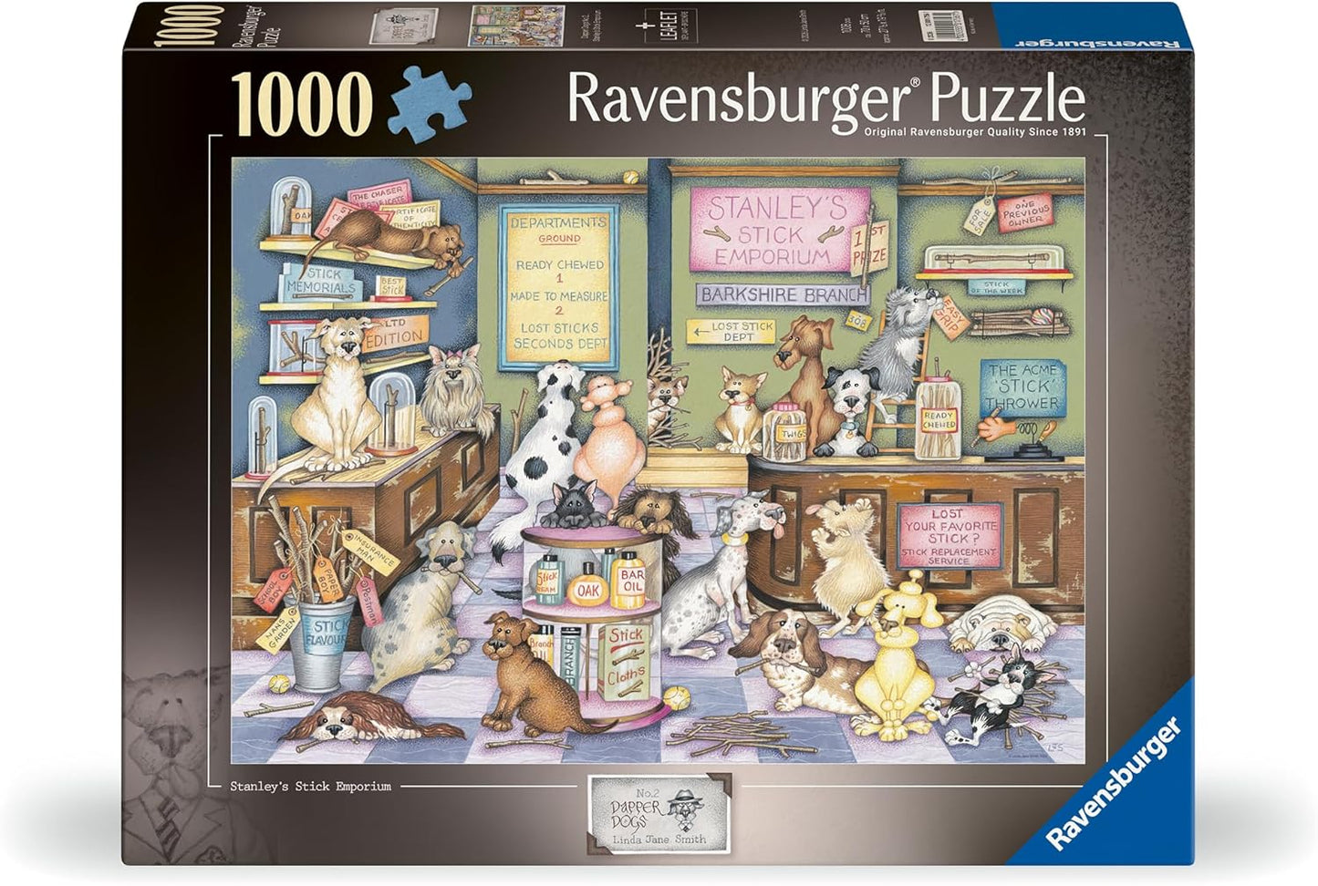 Ravensburger Dapper Dogs: No.2 Stanley's Stick Emporium, 1000 piece Puzzle