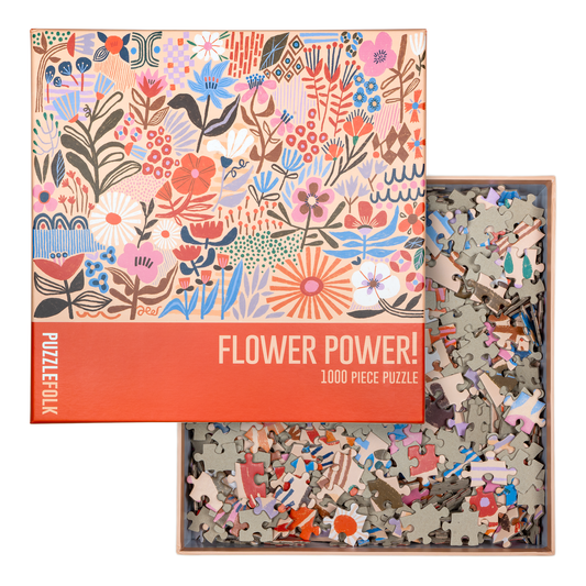 Puzzlefolk Flower Power, 1000 Piece Puzzle