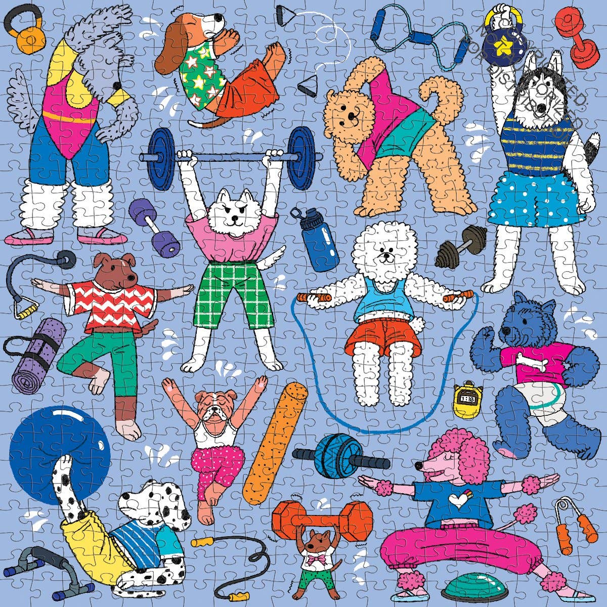 Mudpuppy Well-Trained Dogs, 500 Piece Puzzle