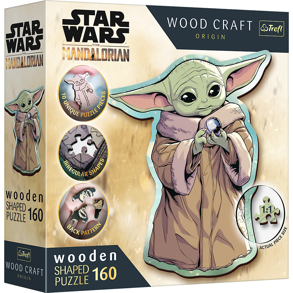 Trefl Wooden Puzzle: Star Wars Grogu, 160 Piece Puzzle