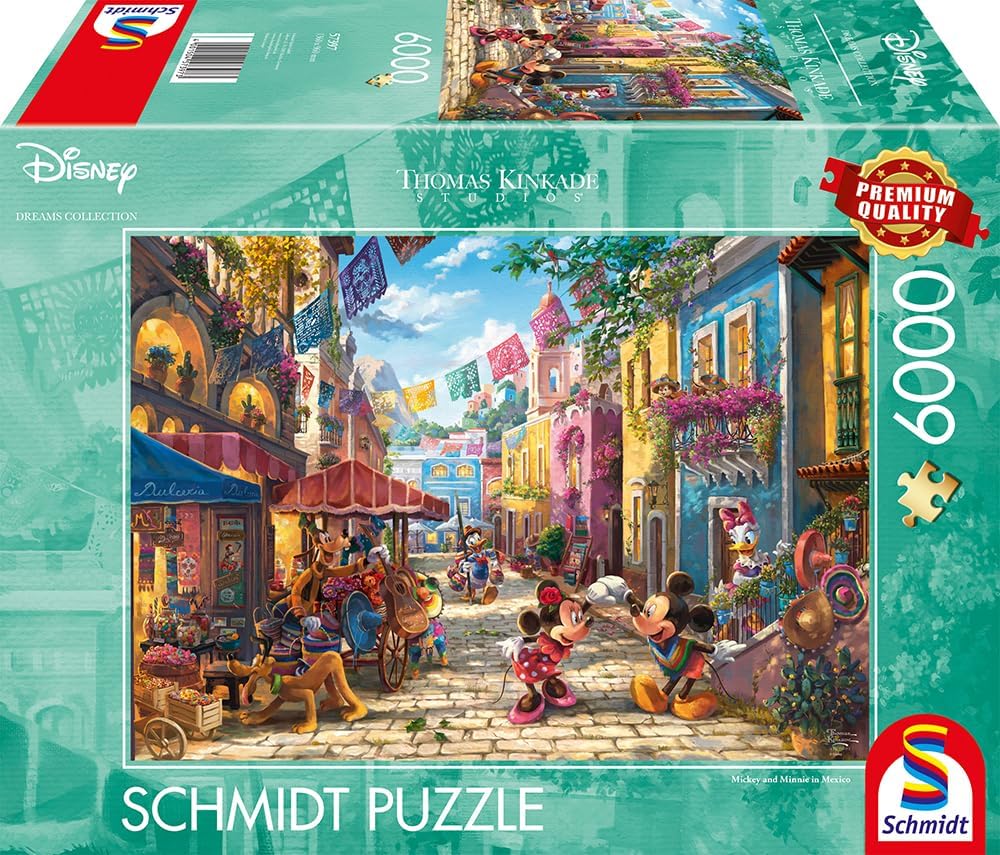 Schmidt Disney Mickey & Minnie in Mexico, 6000 Piece Puzzle - Imported