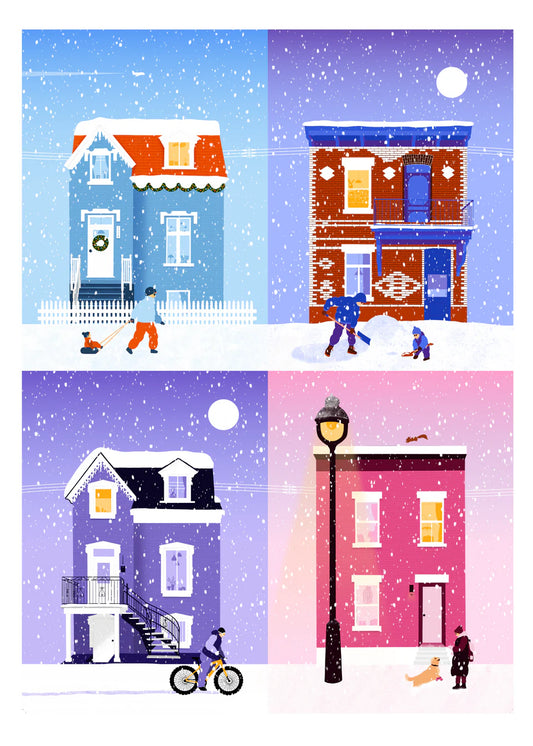 Holiyay Snowy in Montreal, 1000 Piece Puzzle