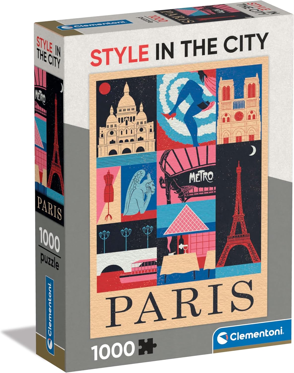 Clementoni Style in the City: Paris, 1000 Piece Puzzle - Imported
