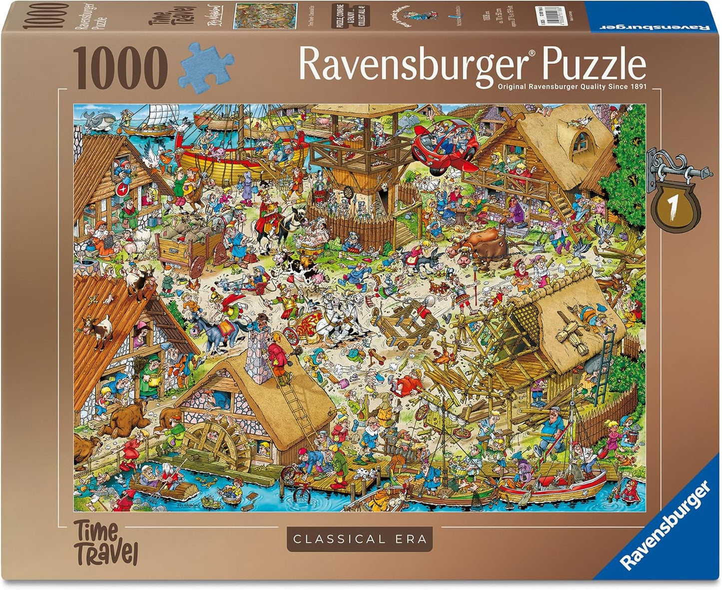 Ravensburger Ray's Comic Series: Time Travel No. 1 Classic Era, 1000 Piece Puzzle - Imported