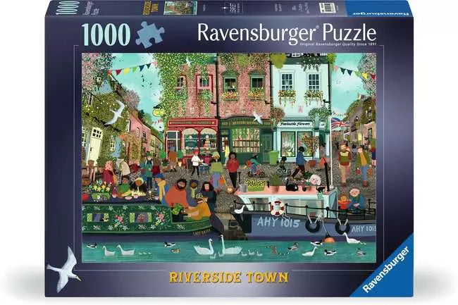 Ravensburger Riverside Town, 1000 Piece Puzzle - Imported