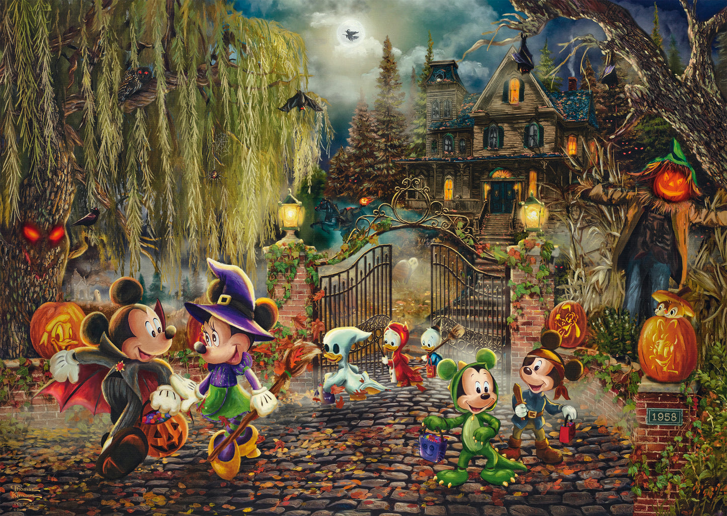 Schmidt Disney Mickey & Minnie Halloween Fun, 1000 Pieces Puzzles - Imported