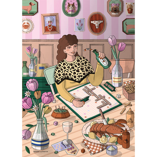 Marie Chantal Scrabble Time, 500 Piece Puzzle