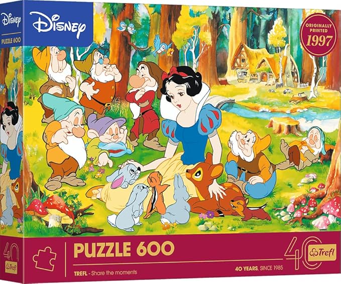 Trefl 40th Anniversary Disney Snow White, 600 Piece Puzzle - Imported