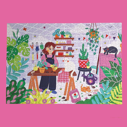 Pièce rapportée The Cat Greenhouse, 1000 Piece Puzzle