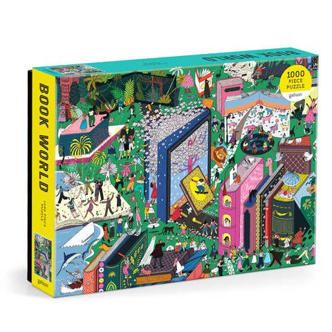 Galison Book World, 1000 Piece Puzzle