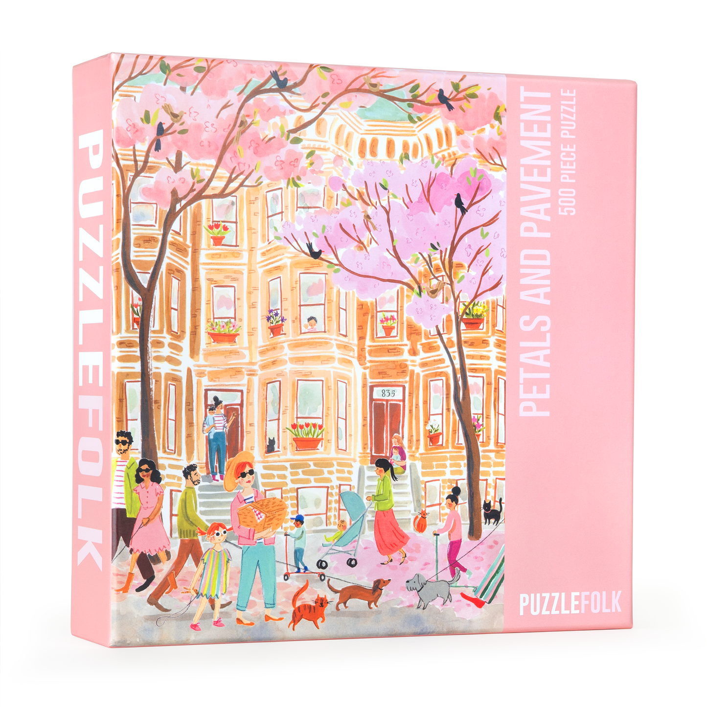 Puzzlefolk Petals and Pavement, 500 Piece Puzzle