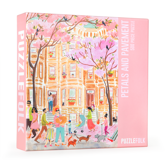 Puzzlefolk Petals and Pavement, 500 Piece Puzzle