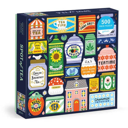 Galison Spot Of Tea, 500 Piece Puzzle