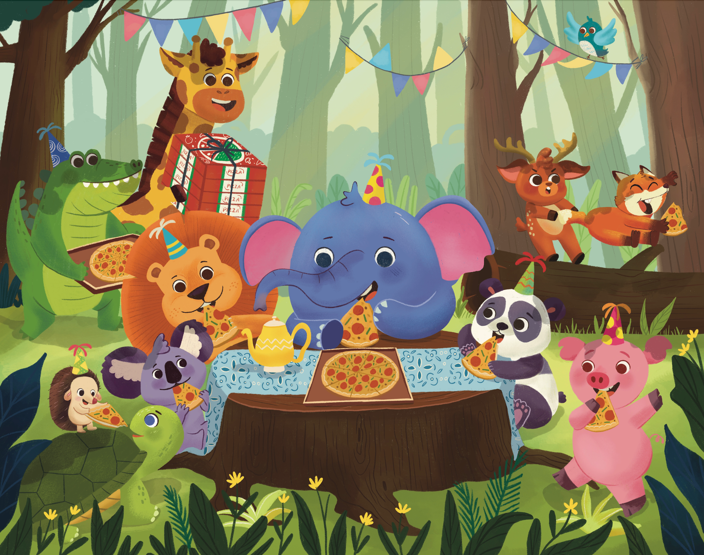 Laila Luxury Puzzles Pizza Party, 100 Piece Puzzle