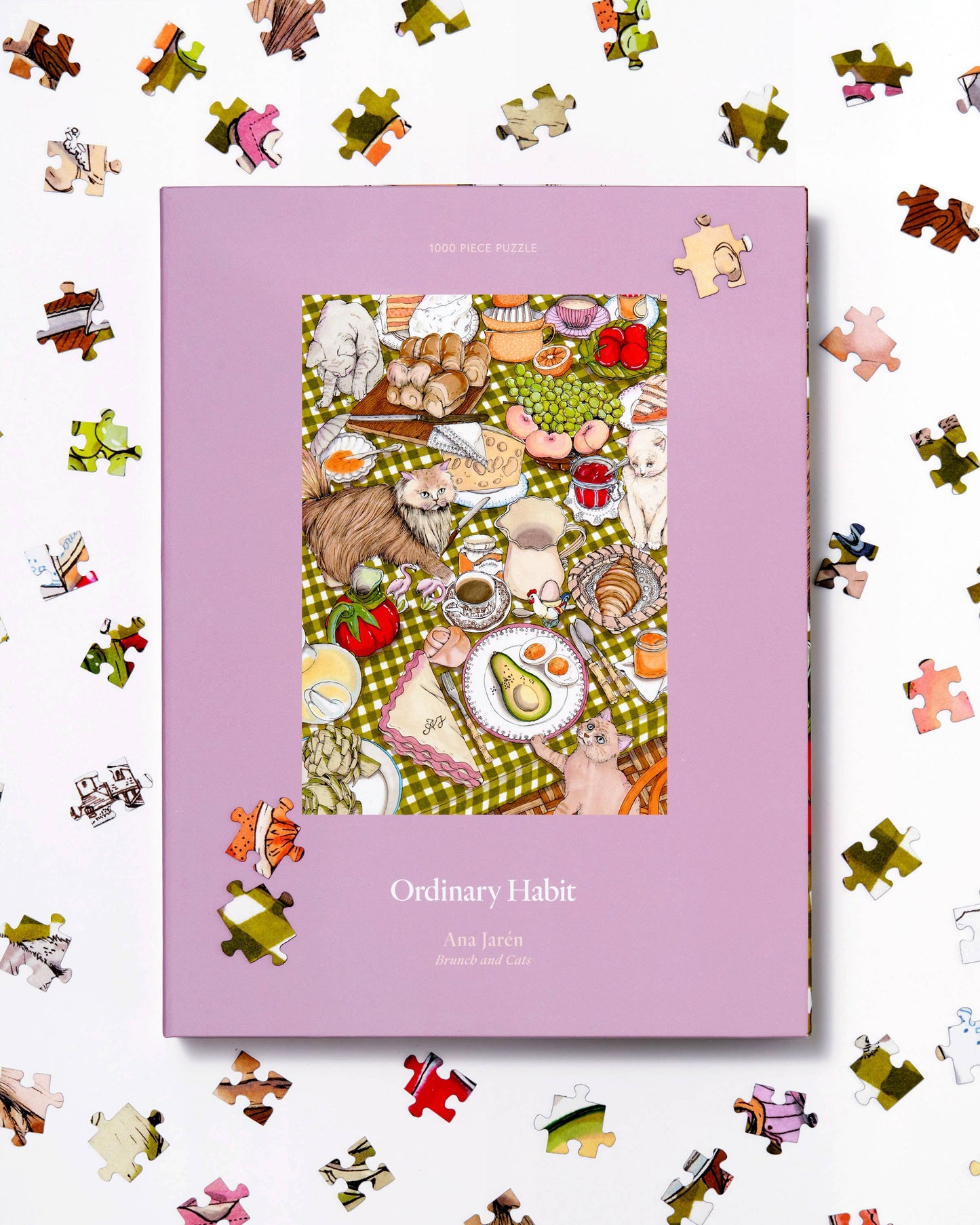 Ordinary Habit Brunch and Cats, 1000 Piece Puzzle