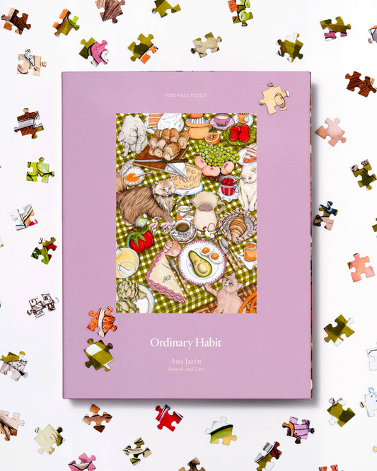 Ordinary Habit Brunch and Cats, 1000 Piece Puzzle