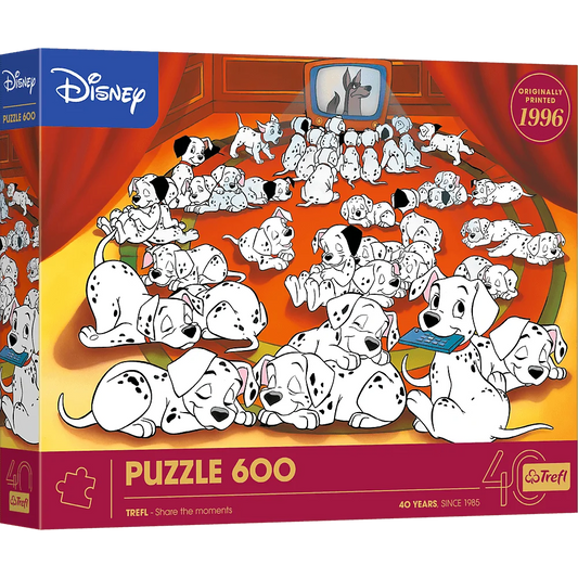 Trefl 40th Anniversary Disney 101 Dalmatians, 600 Piece Puzzle - Imported