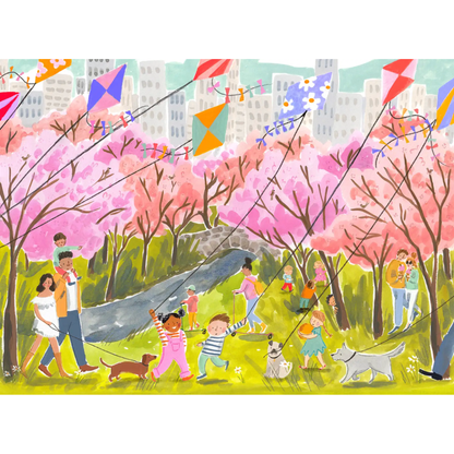 Puzzlefolk Springtime in the City, 1000 Piece Puzzle