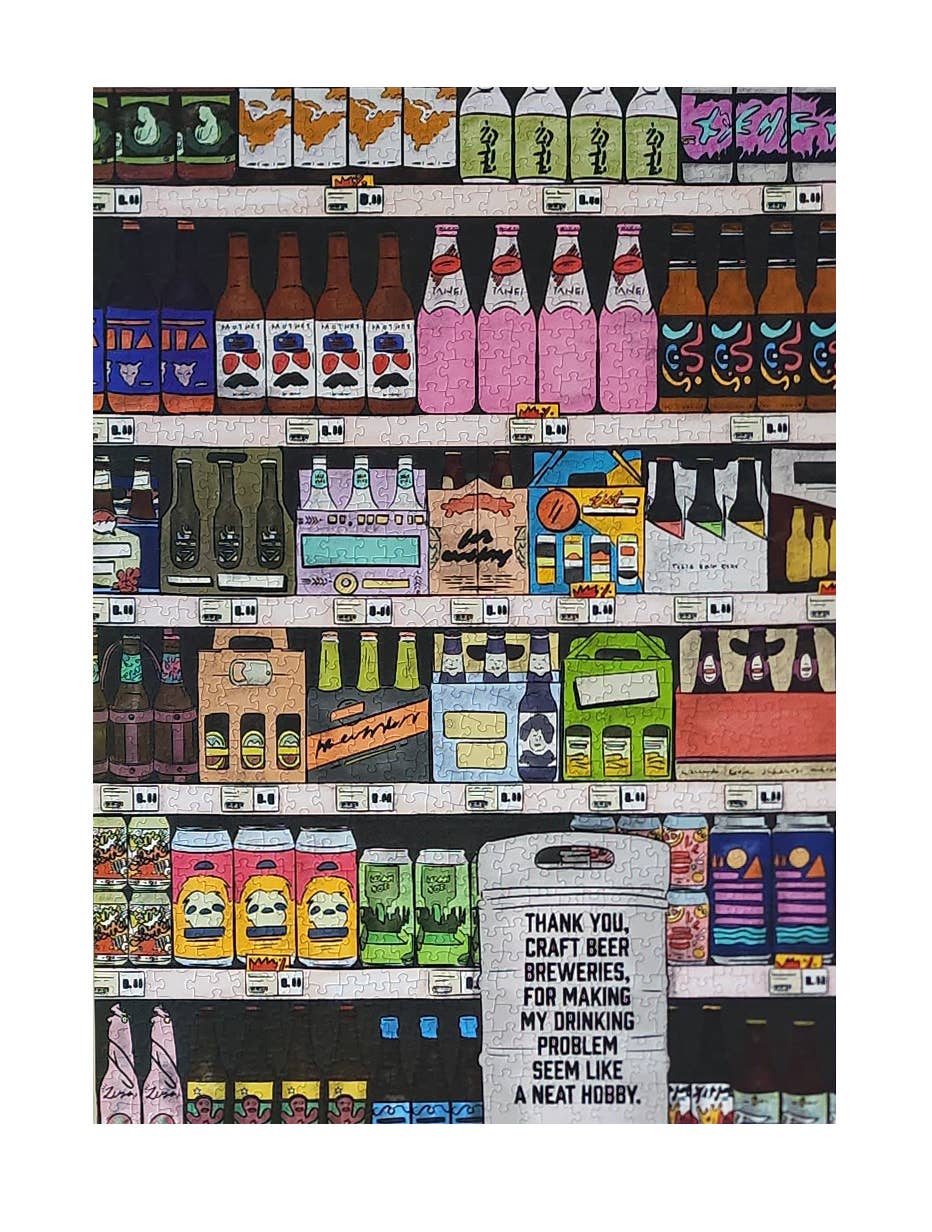 ellembee Thank You Craft Beer, 1000 Piece Puzzle