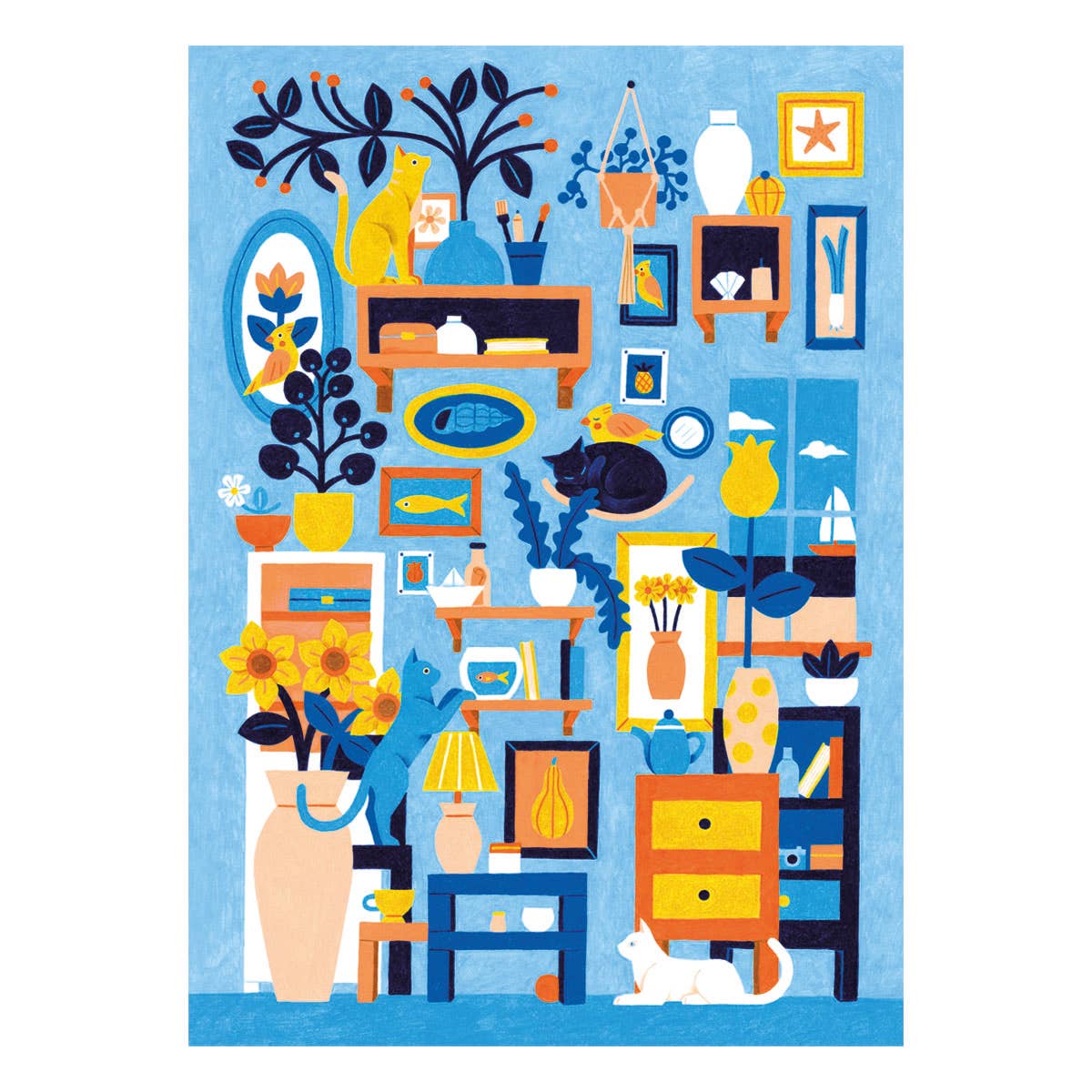 Puzzle Weekend Feline Curiosities, 1000 Piece Puzzle
