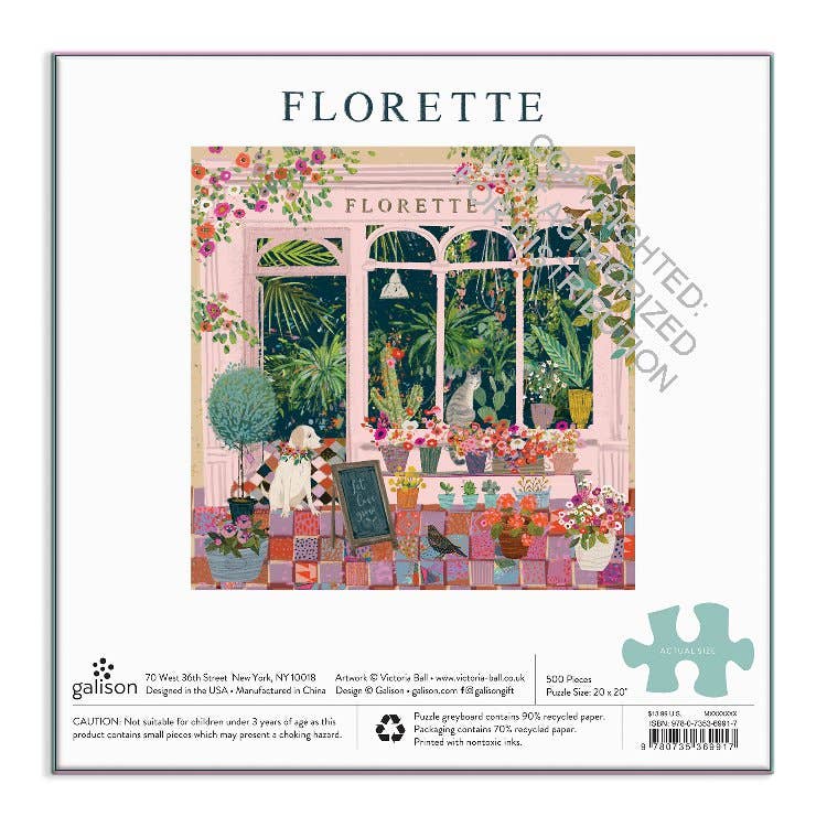 Galison Florette, 500 Piece Puzzle