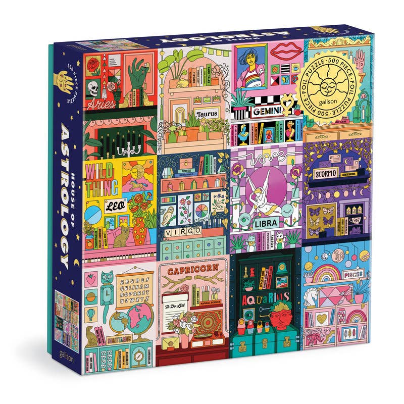 Galison House of Astrology Foil, 500 Piece Puzzle
