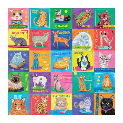 Mudpuppy Purr-fect Portraits, 500 Piece Puzzle