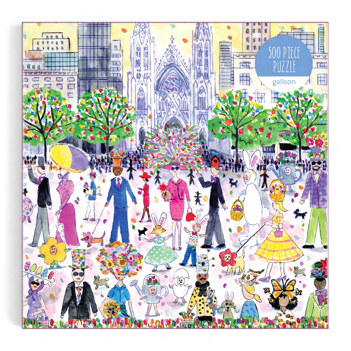Galison Michael Storrings Easter Parade, 500 Piece Puzzle