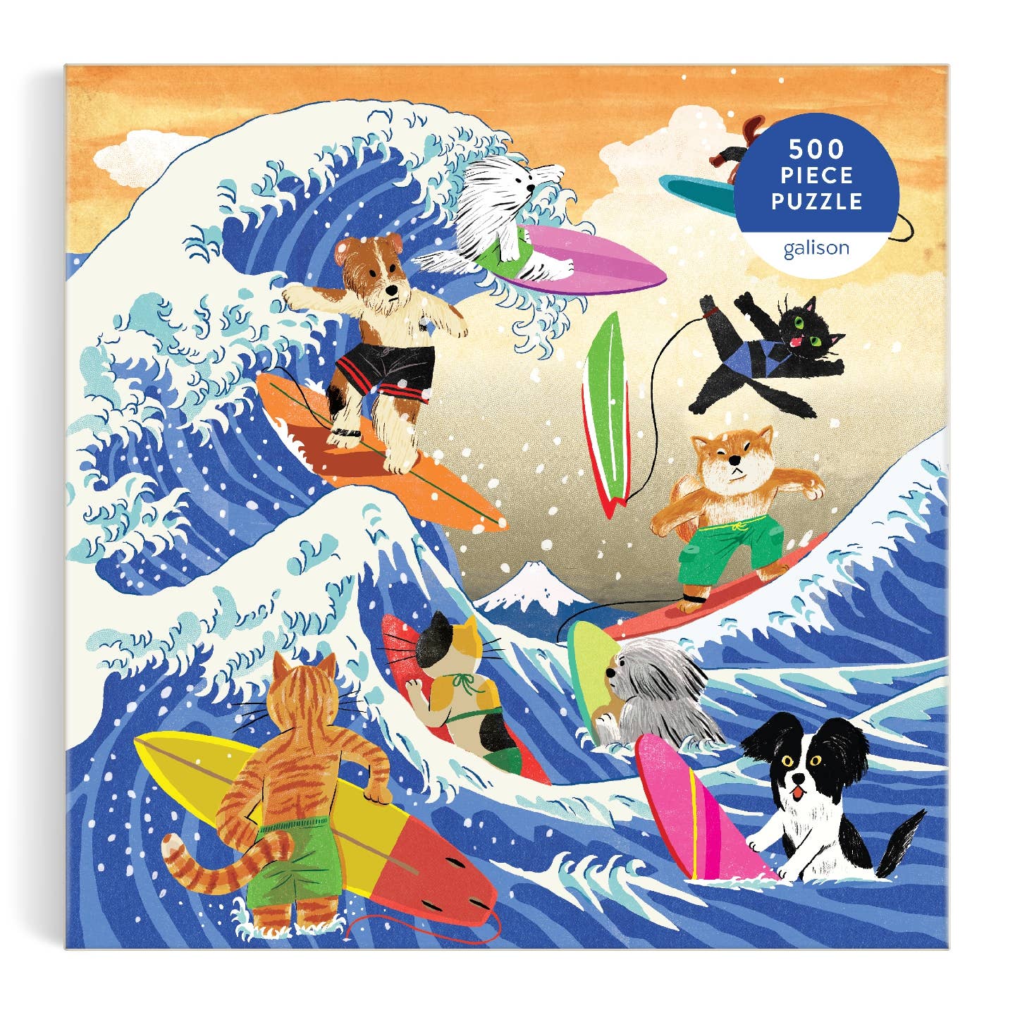 Galison The Great Surf, 500 Piece Puzzle