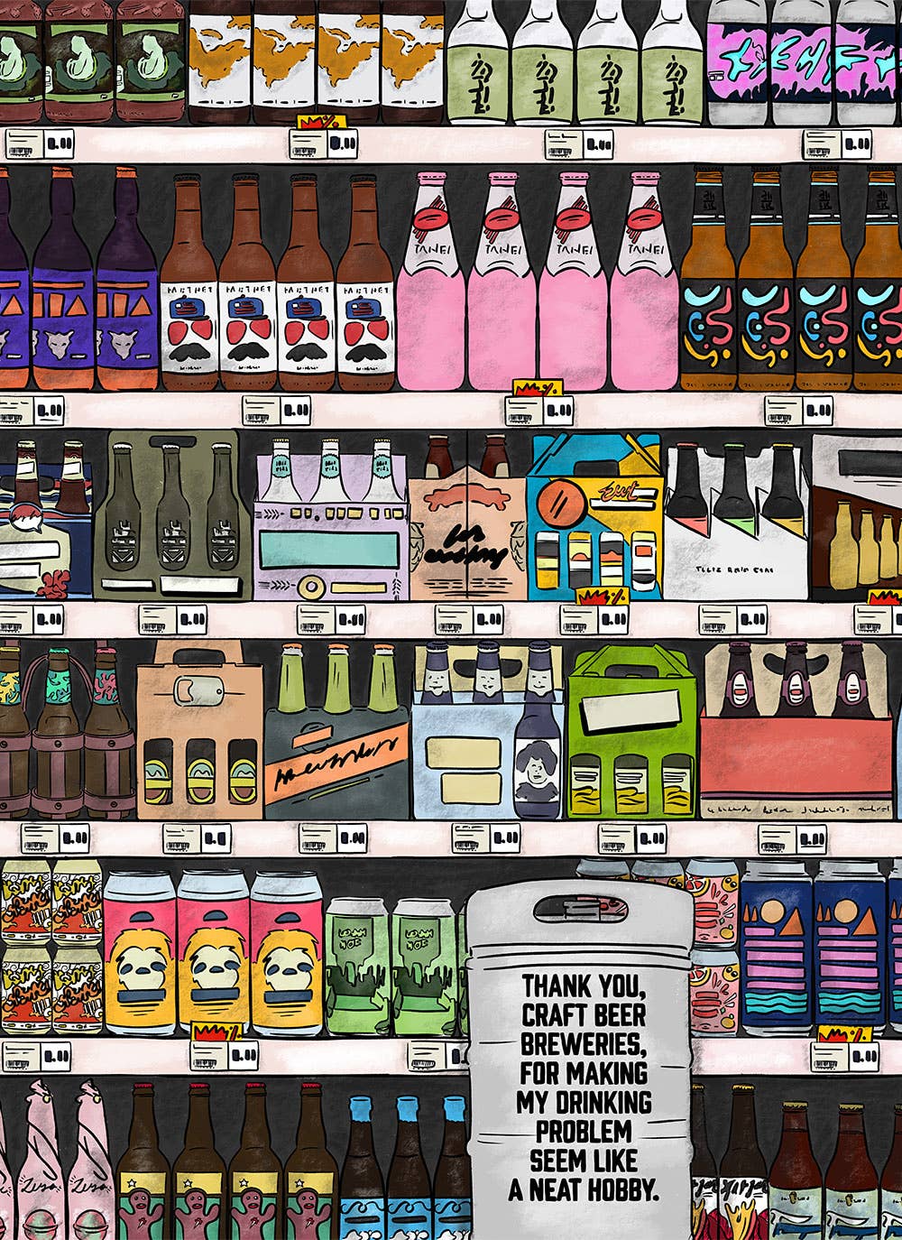 ellembee Thank You Craft Beer, 1000 Piece Puzzle