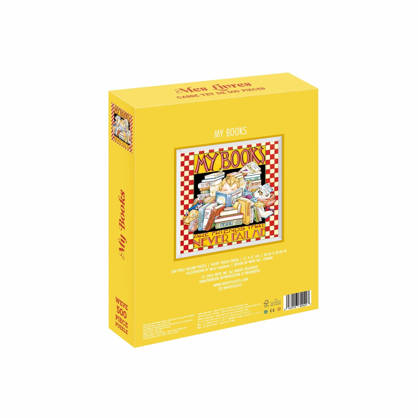 WEVE My Books, 500 Piece Puzzle