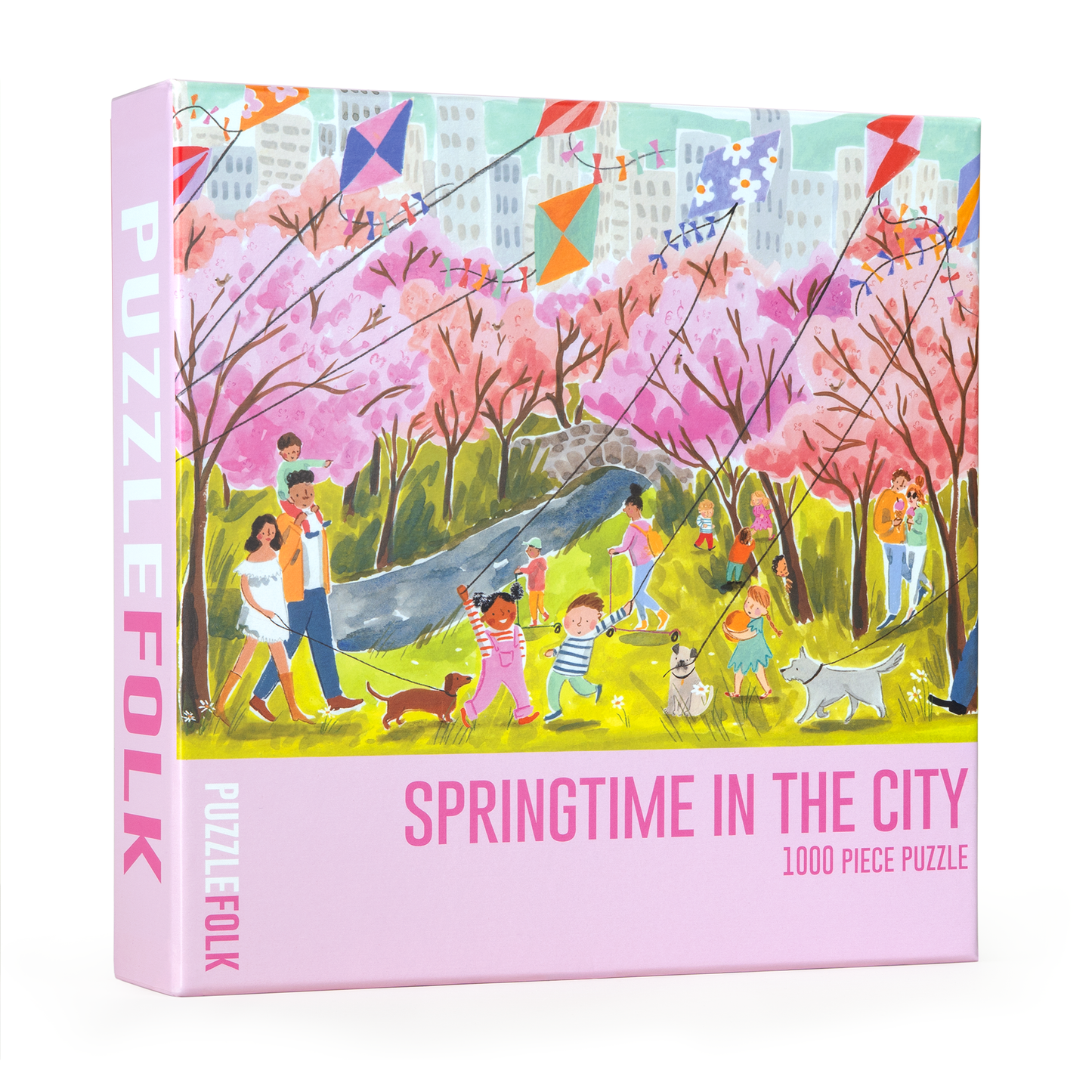 Puzzlefolk Springtime in the City, 1000 Piece Puzzle