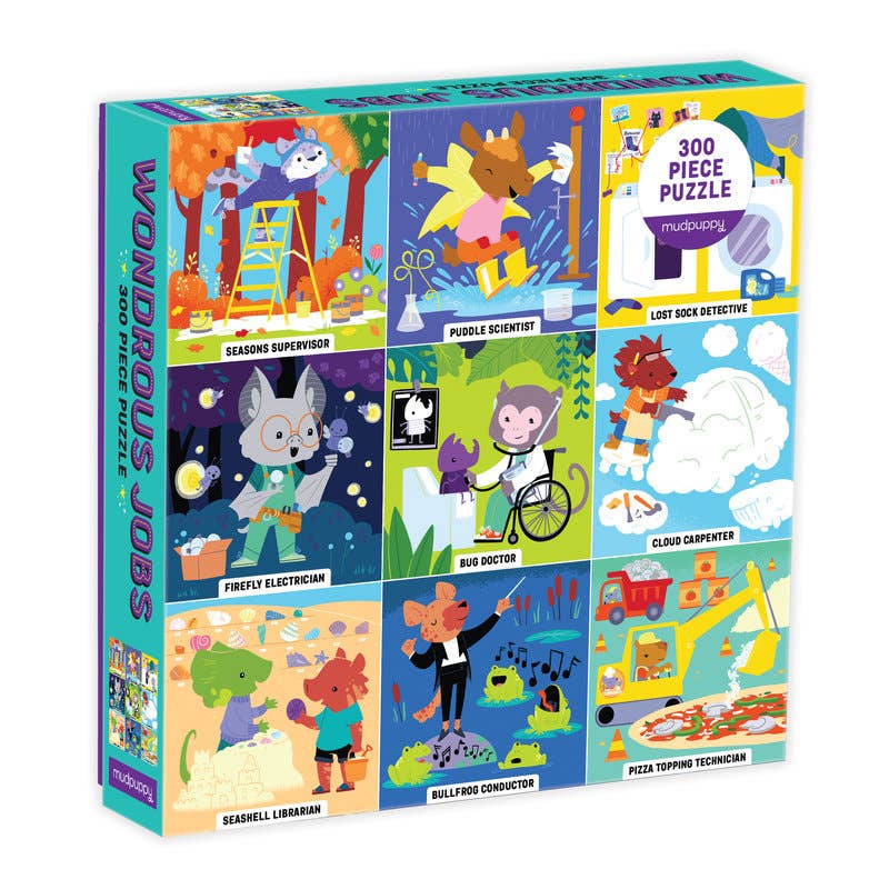 Mudpuppy Wondrous Jobs, 300 Piece Puzzle