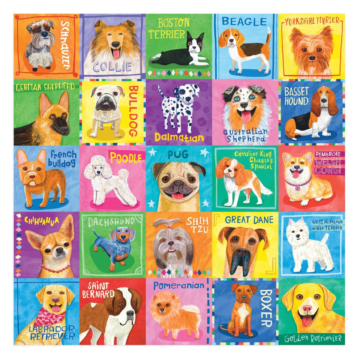 Mudpuppy Pawsome Portraits, 500 Piece Puzzle