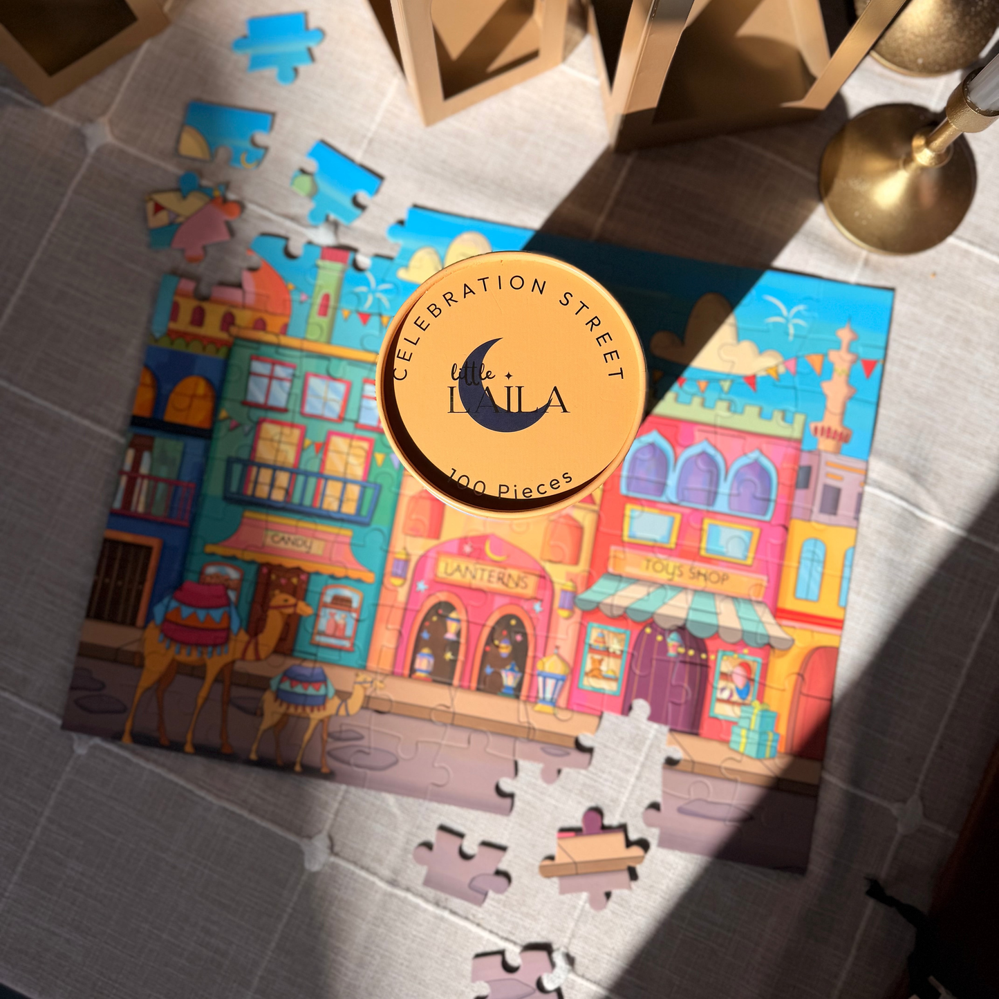 Laila Luxury Puzzles Celebration Street, 100 Piece Puzzle