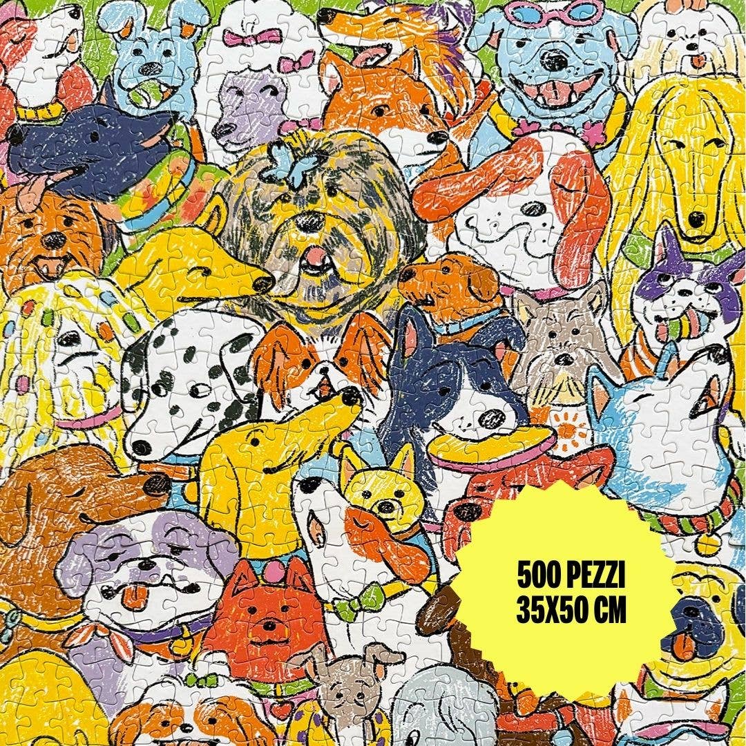 Sto Puzzle Mischievous Puppies, 500 Piece Puzzle