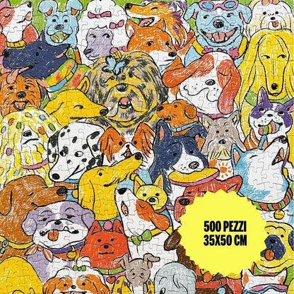 Sto Puzzle Mischievous Puppies, 500 Piece Puzzle