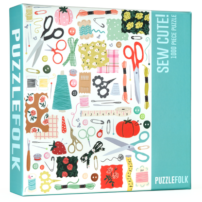 Puzzlefolk Sew Cute!, 1000 Piece Puzzle