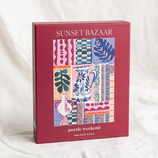 Puzzle Weekend Sunset Bazaar, 1000 Piece Puzzle