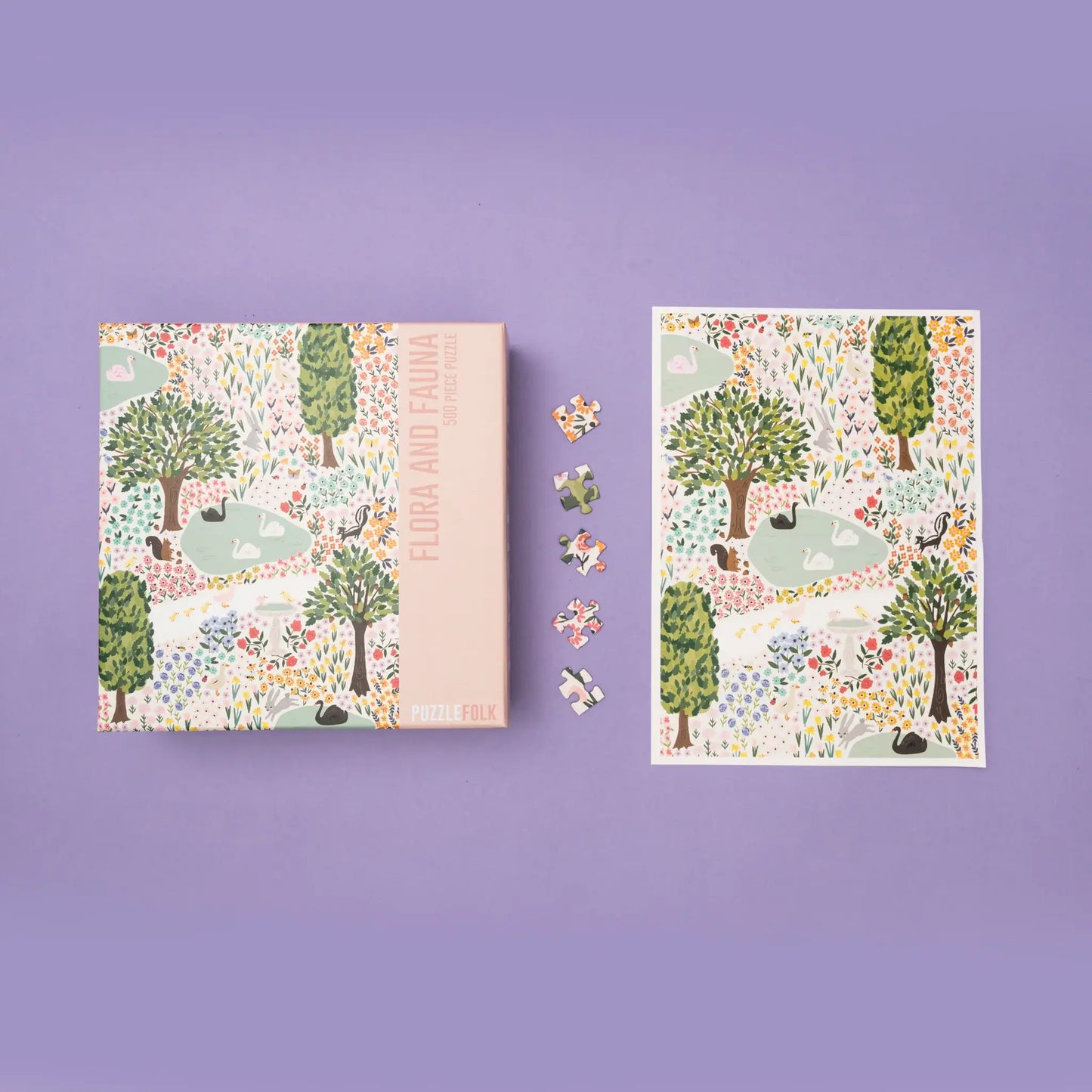 Puzzlefolk Flora & Fauna, 500 Piece Puzzle