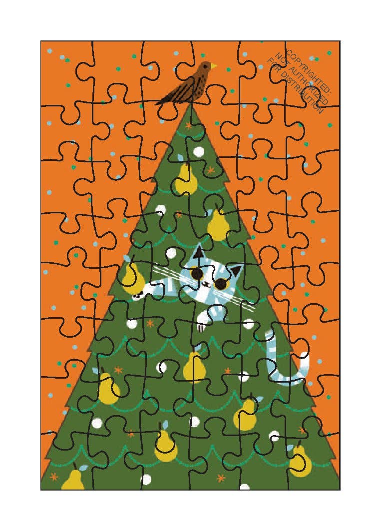 Chronicle Books 12 Puzzles in One Box: Twelve Days of Catmas