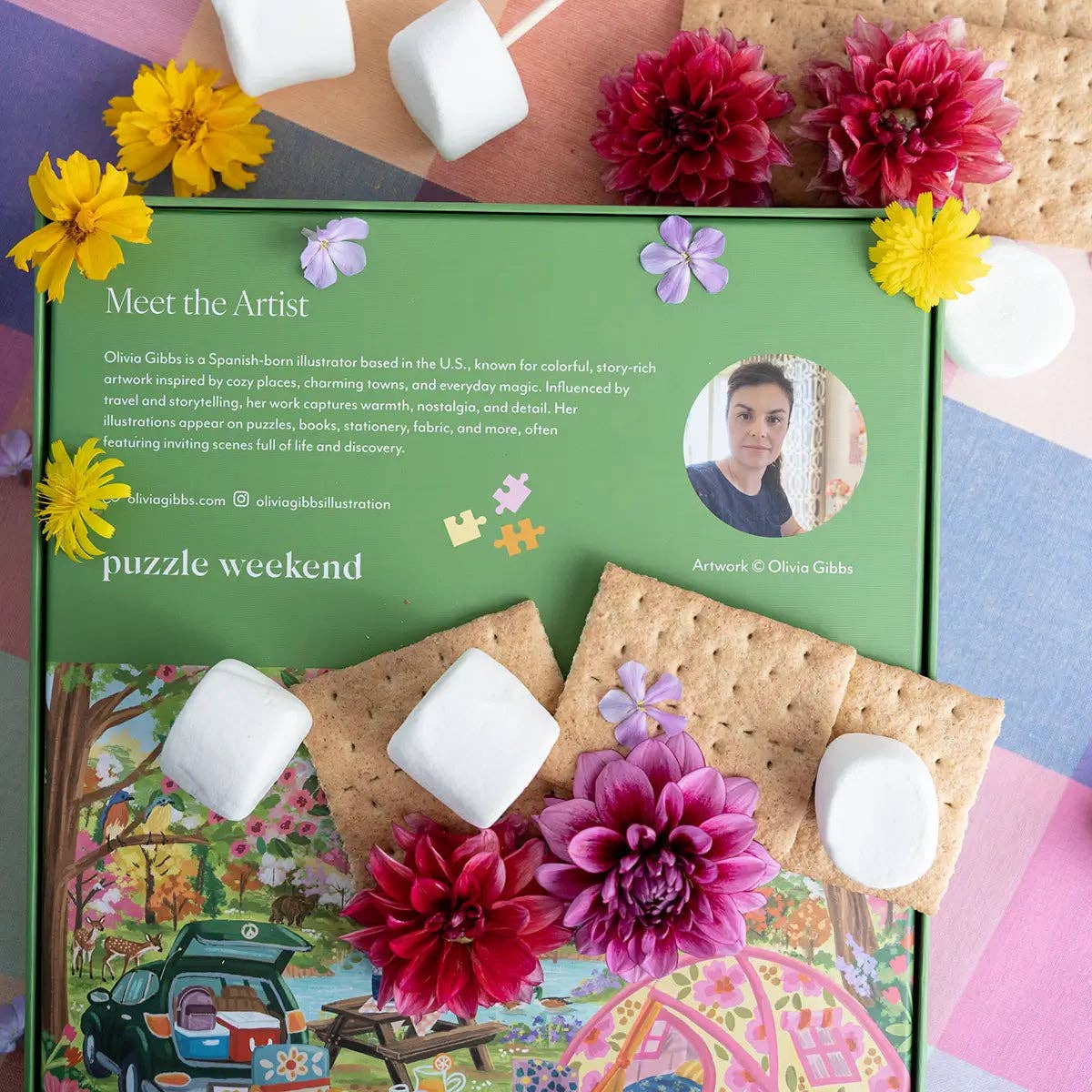 Puzzle Weekend Campfire Florals, 1000 Piece Puzzle